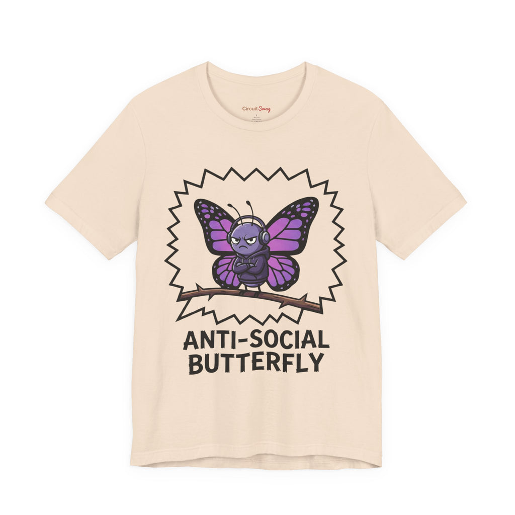 Anti-Social Butterfly T-Shirt | Funny Quote Tee