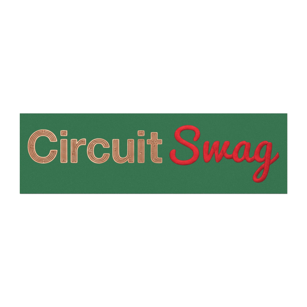 CircuitSwag Car Magnet — Retro Green Logo Magnetic Decal