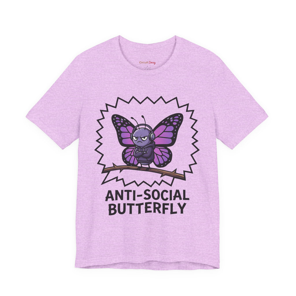 Anti-Social Butterfly T-Shirt | Funny Quote Tee