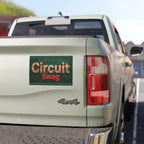 CircuitSwag Car Magnet — Retro Green Logo Magnetic Decal