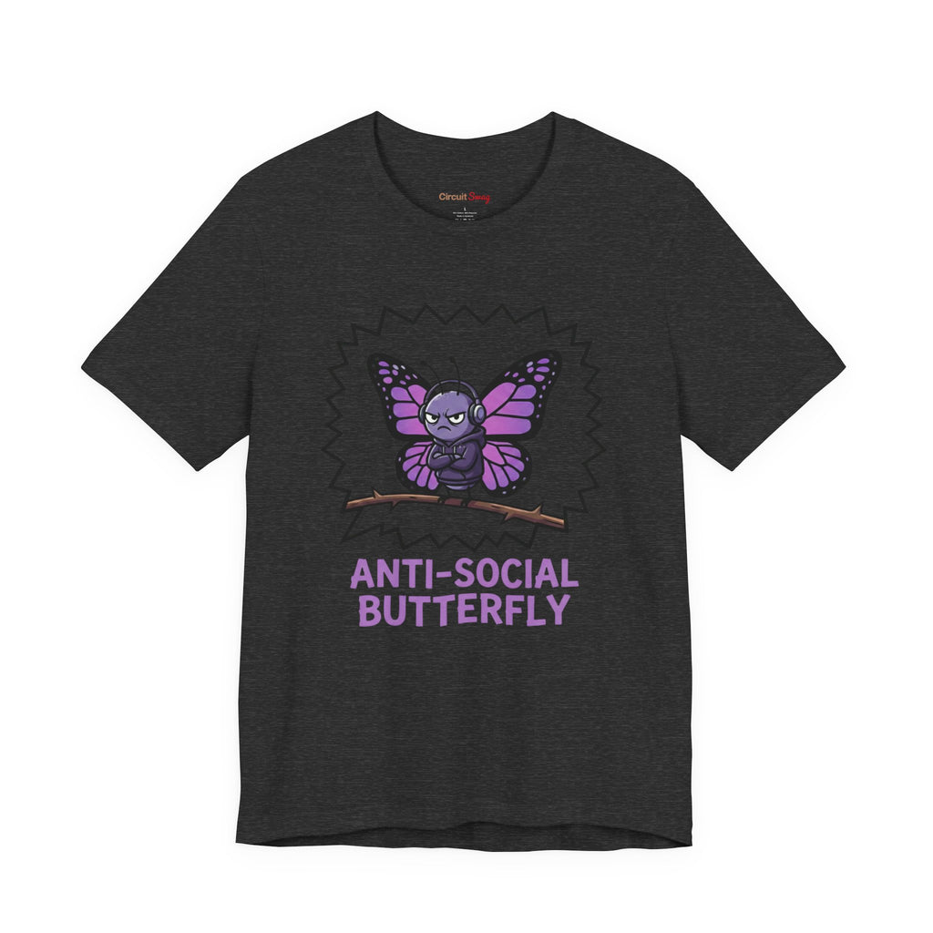 Anti-Social Butterfly T-Shirt | Funny Quote Tee