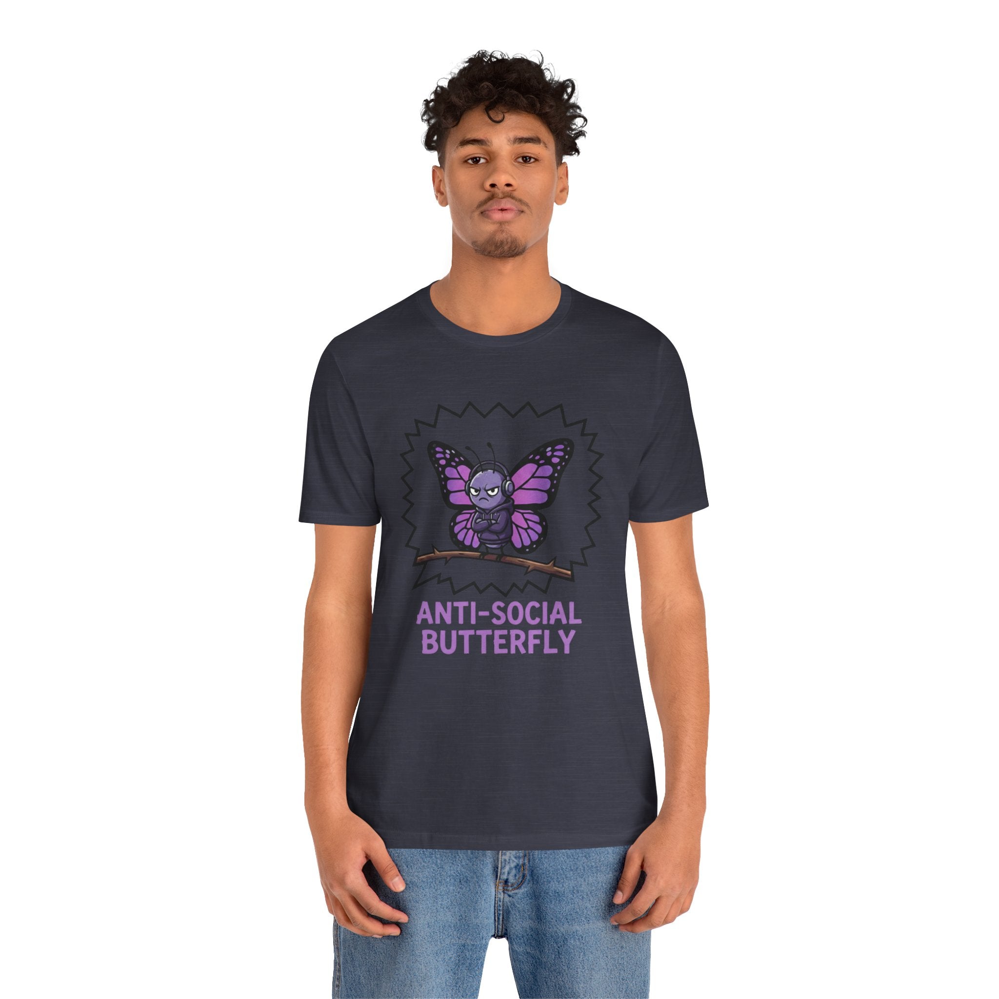 Anti-Social Butterfly T-Shirt | Funny Quote Tee
