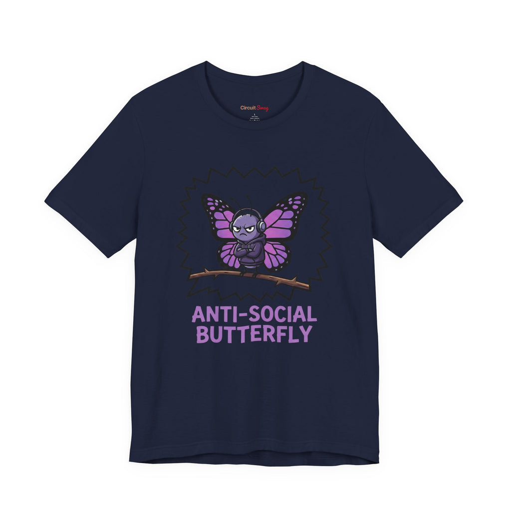 Anti-Social Butterfly T-Shirt | Funny Quote Tee