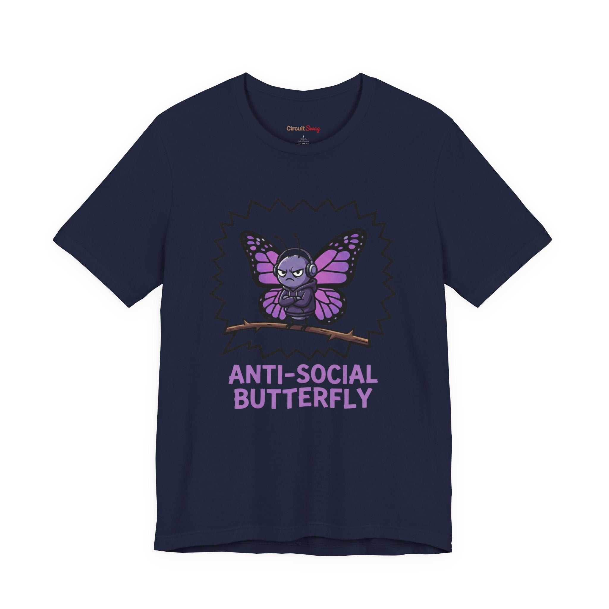 Anti-Social Butterfly T-Shirt | Funny Quote Tee