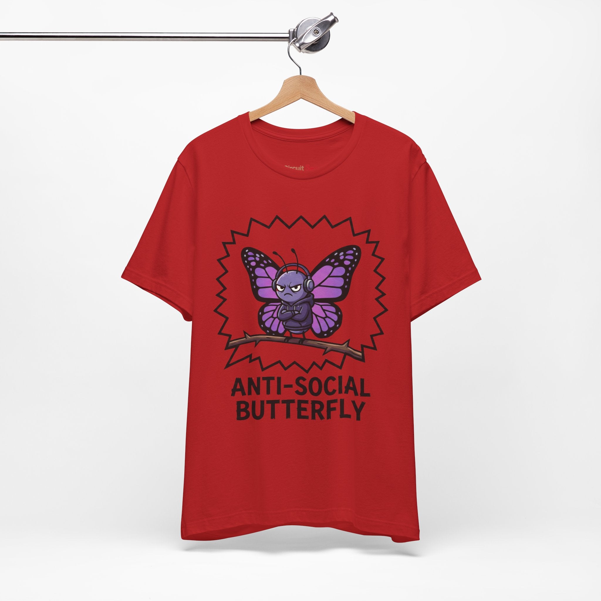 Anti-Social Butterfly T-Shirt | Funny Quote Tee