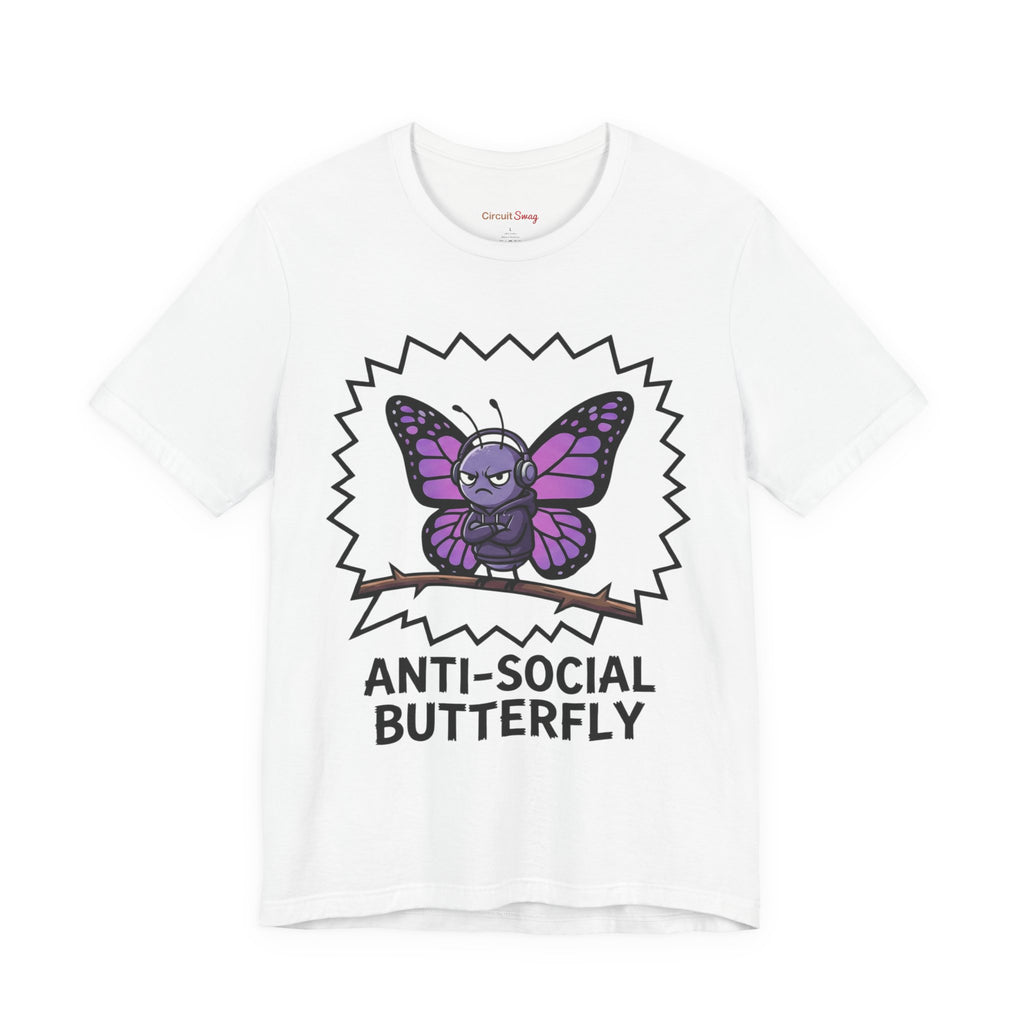 Anti-Social Butterfly T-Shirt | Funny Quote Tee