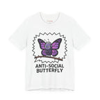 Anti-Social Butterfly T-Shirt | Funny Quote Tee