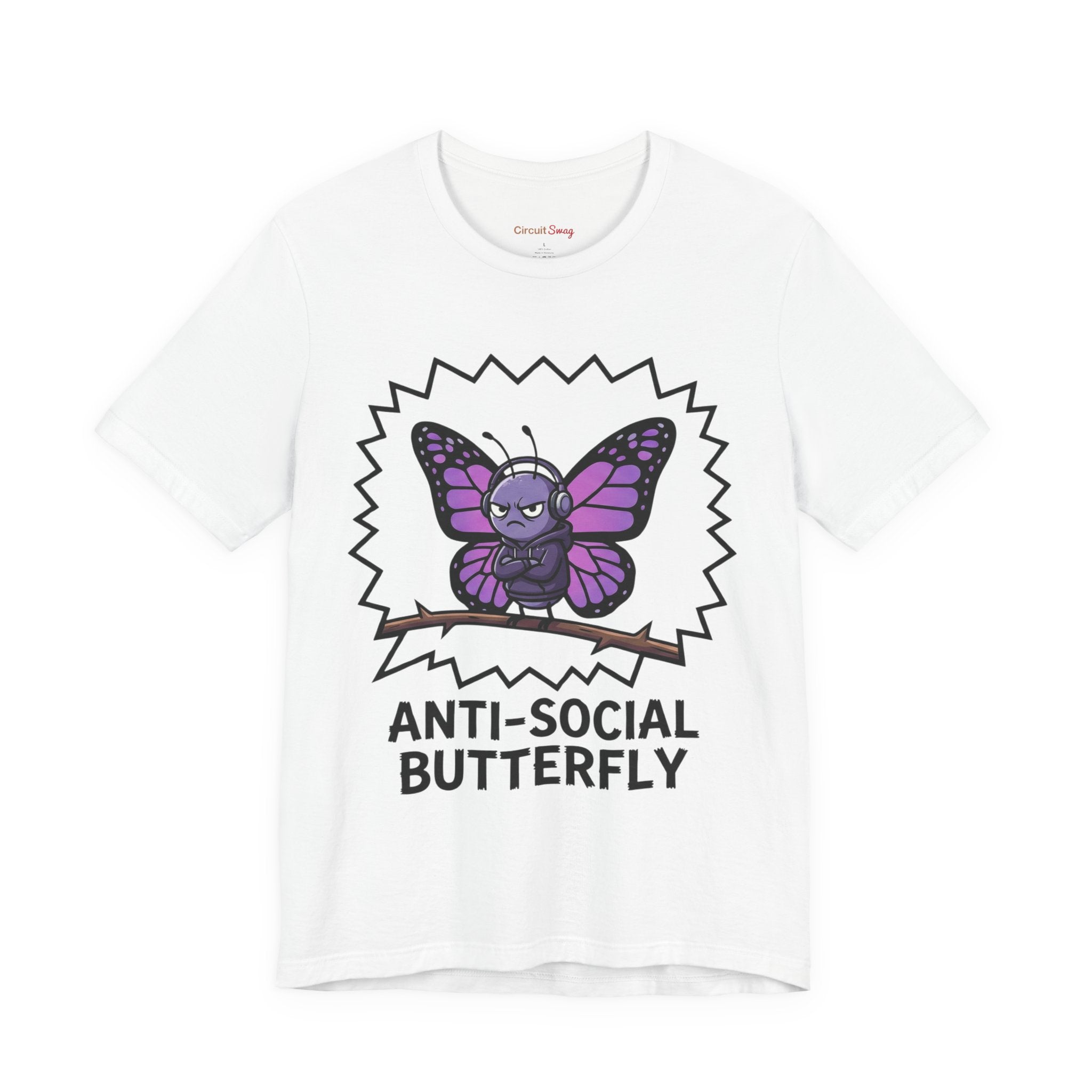 Anti-Social Butterfly T-Shirt | Funny Quote Tee