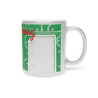 Circuit Board Trace Metallic Mug — Silver or Gold