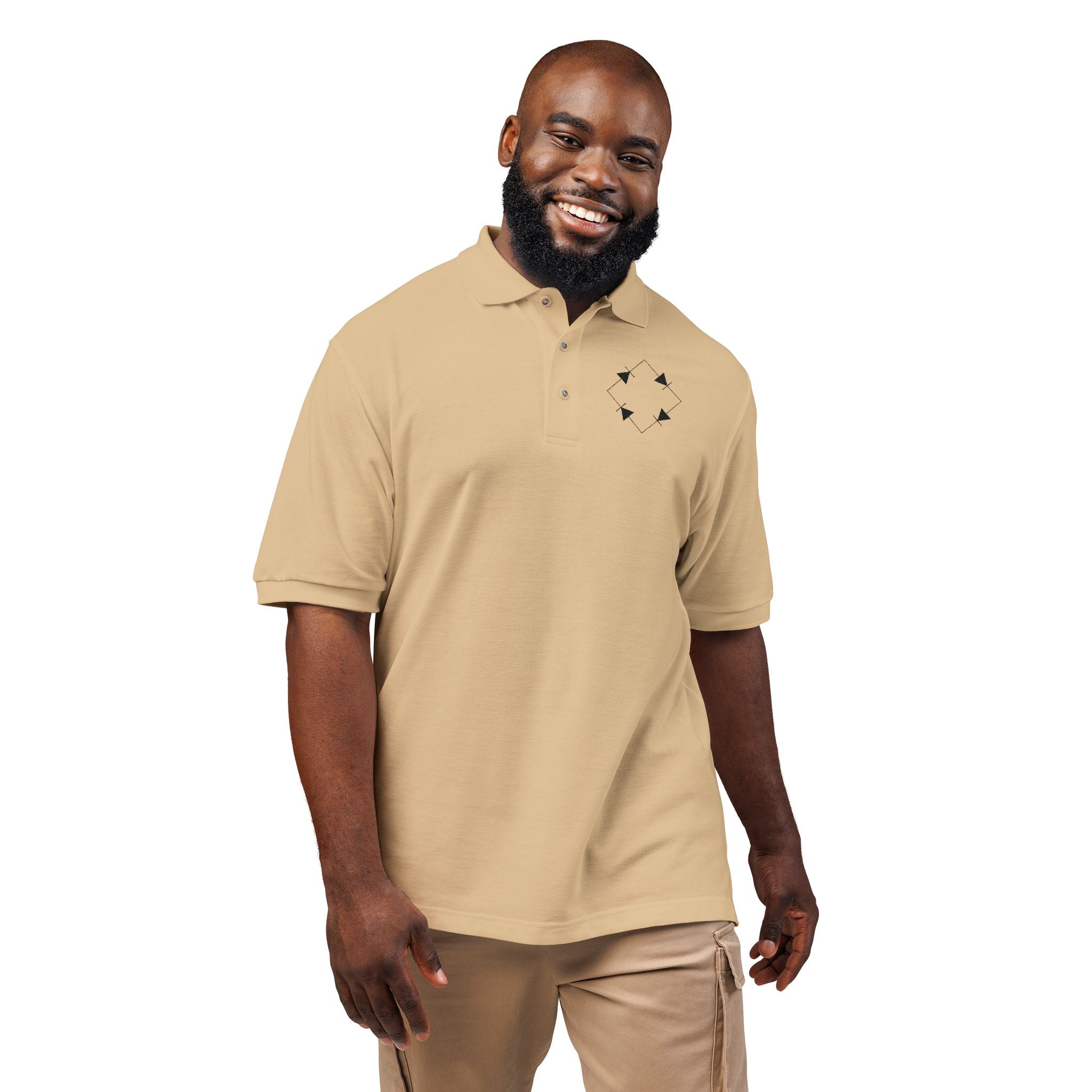 Bridge Rectifier Circuit Embroidered Polo Shirt