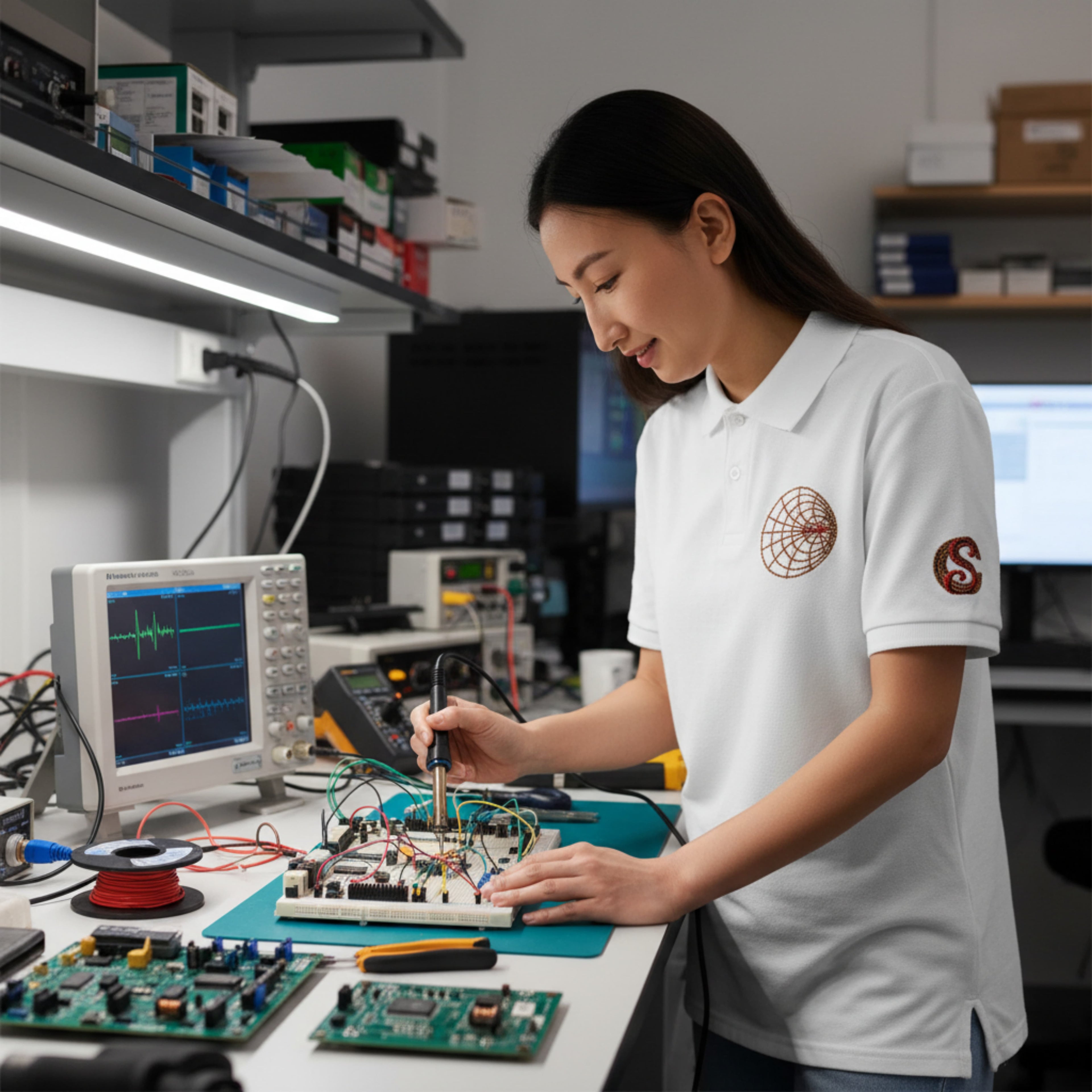 RF Engineering Smith Chart Embroidered Polo