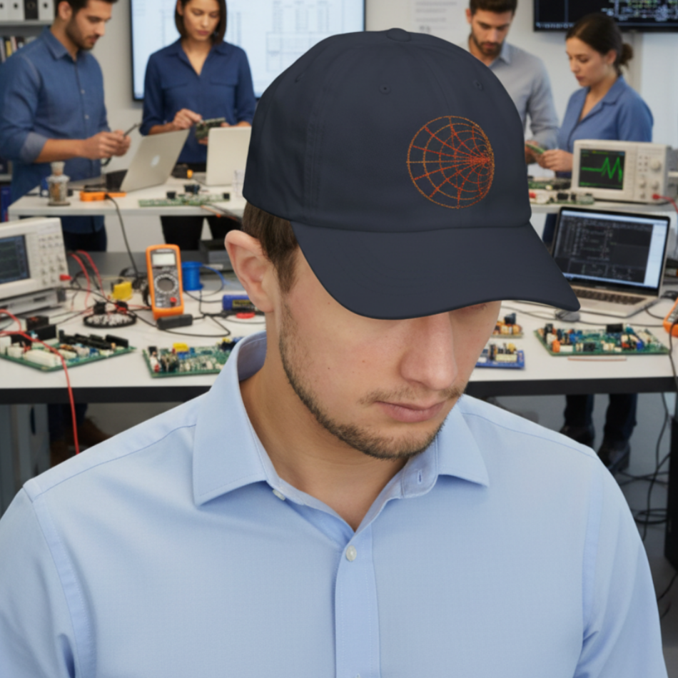 Smith Chart RF Engineering Classic Dad Cap — RF Engineer Hat Main image