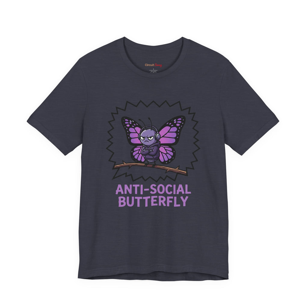 Anti-Social Butterfly T-Shirt | Funny Quote Tee