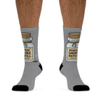 Magic Smoke Refill Socks — Electronics Humor Novelty Crew Socks