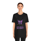 Anti-Social Butterfly T-Shirt | Funny Quote Tee