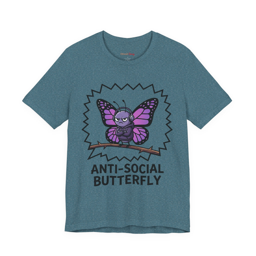Anti-Social Butterfly T-Shirt | Funny Quote Tee