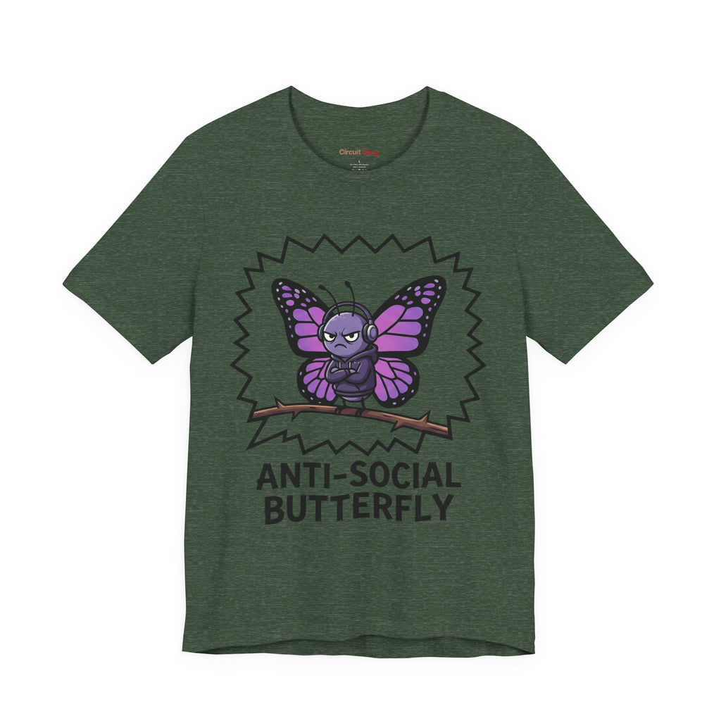 Anti-Social Butterfly T-Shirt | Funny Quote Tee
