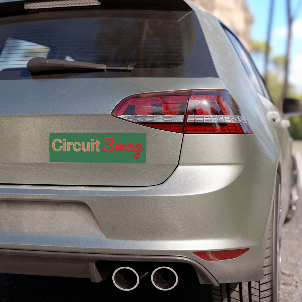 CircuitSwag Car Magnet — Retro Green Logo Magnetic Decal