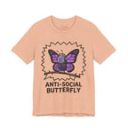 Anti-Social Butterfly T-Shirt | Funny Quote Tee
