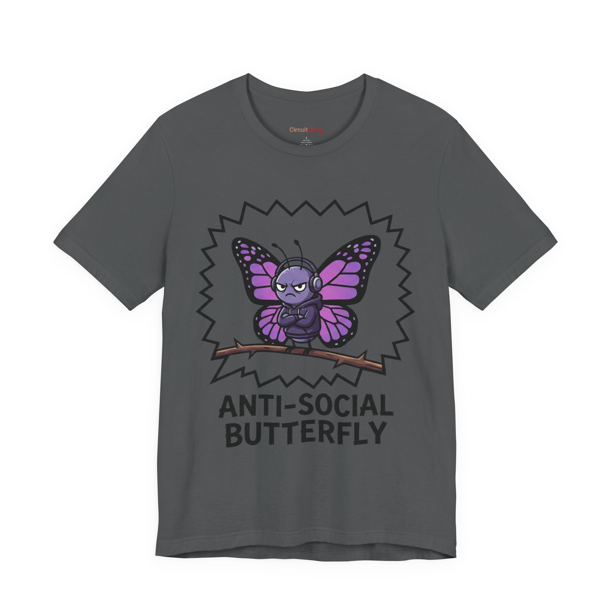 Anti-Social Butterfly T-Shirt | Funny Quote Tee