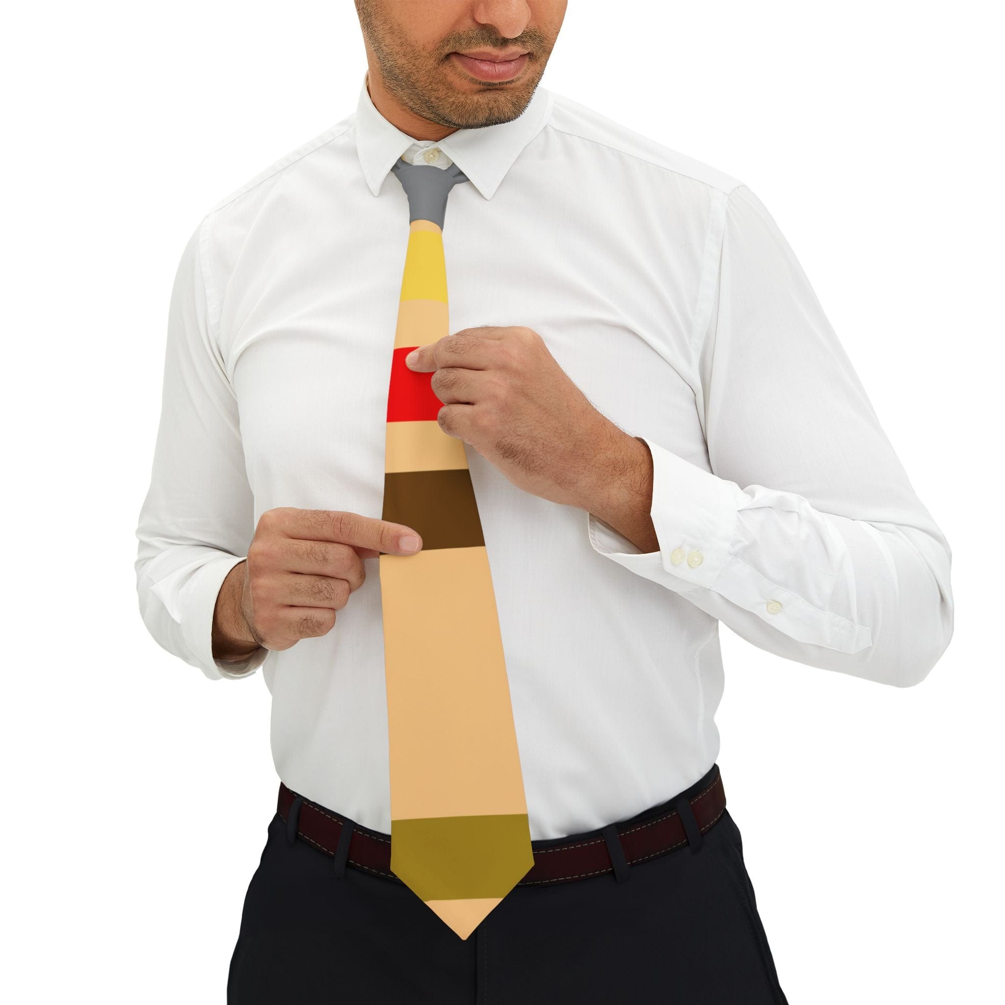 Circuit Swag Accessories One Size 420 Ω Resistor Color Code Necktie — Electronics Humor Tie for Engineers