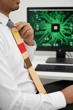 Circuit Swag Accessories One Size 420 Ω Resistor Color Code Necktie — Electronics Humor Tie for Engineers