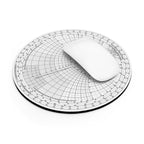 Circuit Swag Home Decor One size / Round RF Engineering Smith Chart Mouse Pad — Electronics Engineer Desk Mat