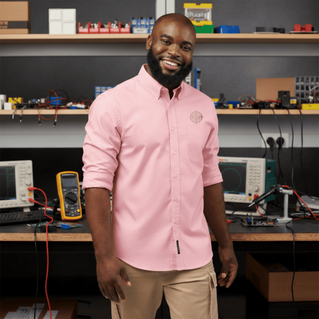Circuit Swag Long-sleeve Light Pink / XS RF Engineer Smith Chart Embroidered Long Sleeve Shirt