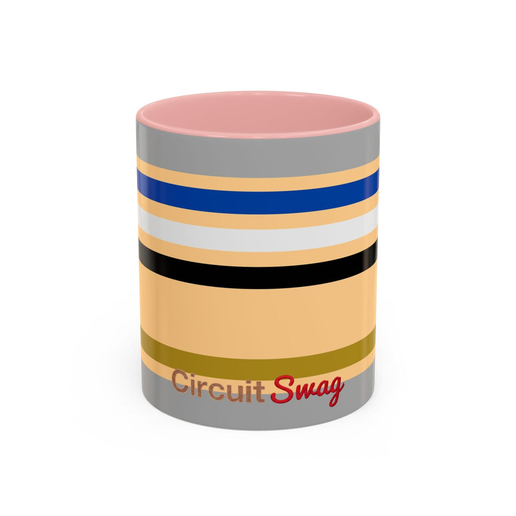 Circuit Swag Mug 11oz / Pink 69 ohm Resistor schematic mug | Ceramic Coffee Mug 11oz or 15oz
