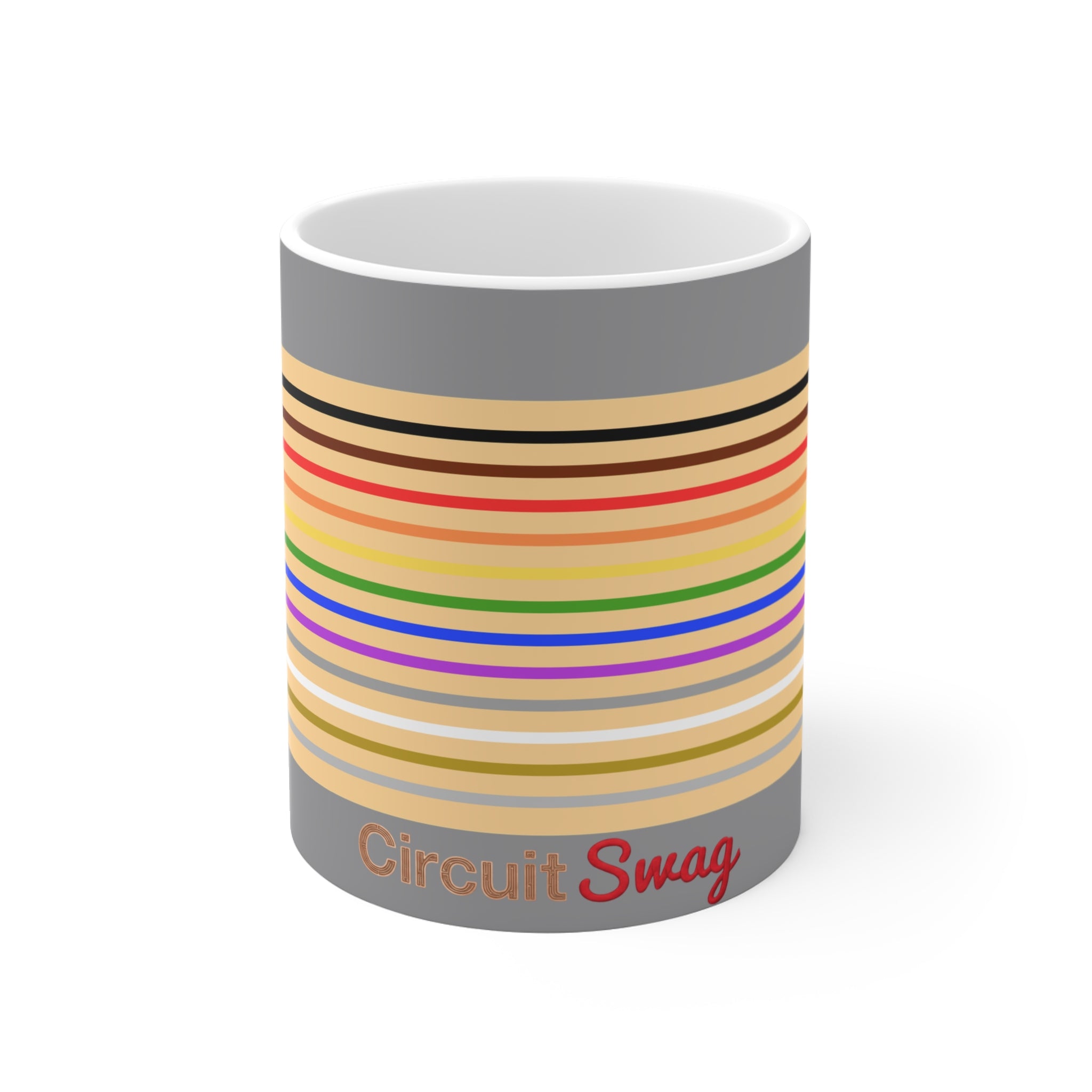 Circuit Swag Mug 11oz Resistor Color Code Mug — Electrical Engineering Diagram 11oz Main image