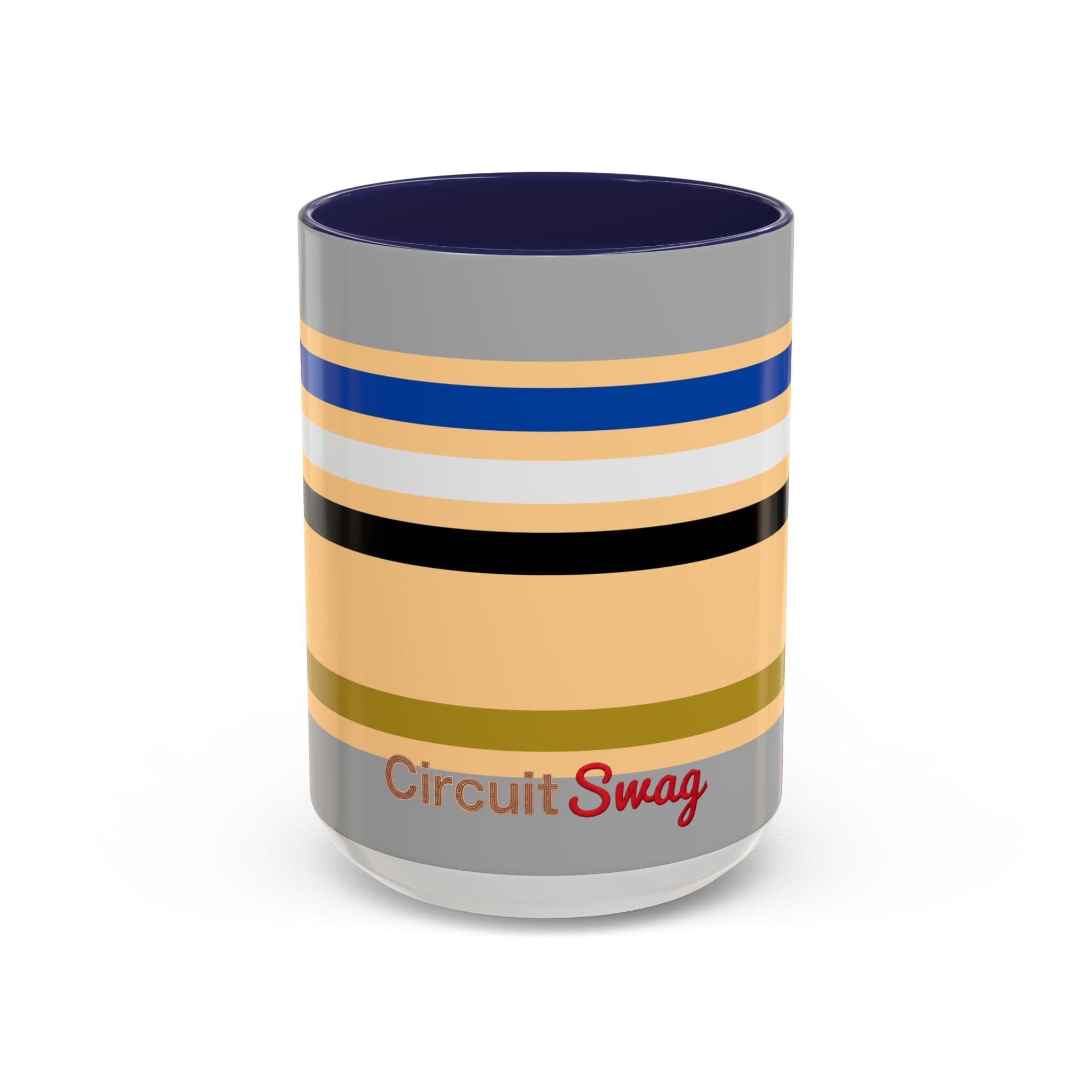 Circuit Swag Mug 15oz / Navy 69 ohm Resistor schematic mug | Ceramic Coffee Mug 11oz or 15oz