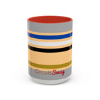 Circuit Swag Mug 15oz / Red 69 ohm Resistor schematic mug | Ceramic Coffee Mug 11oz or 15oz