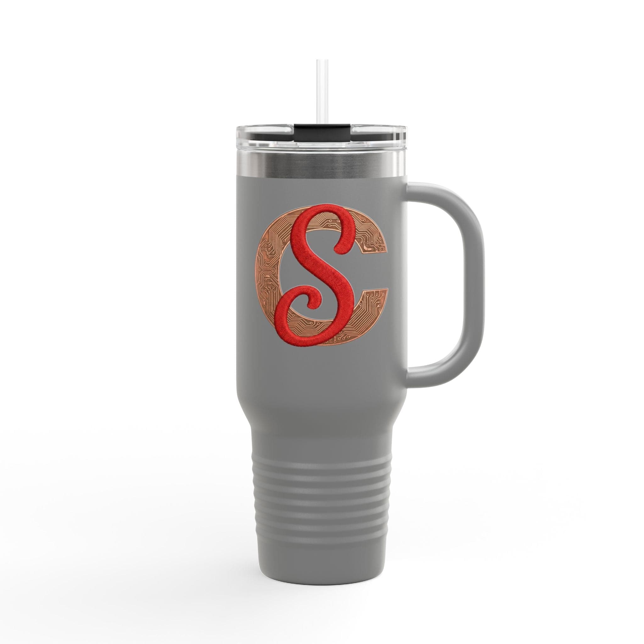 Circuit Swag Mug 40oz / Dark Gray Circuit Swag 40oz Insulated Travel Mug — Bench-Ready, Long-Hours Hydration