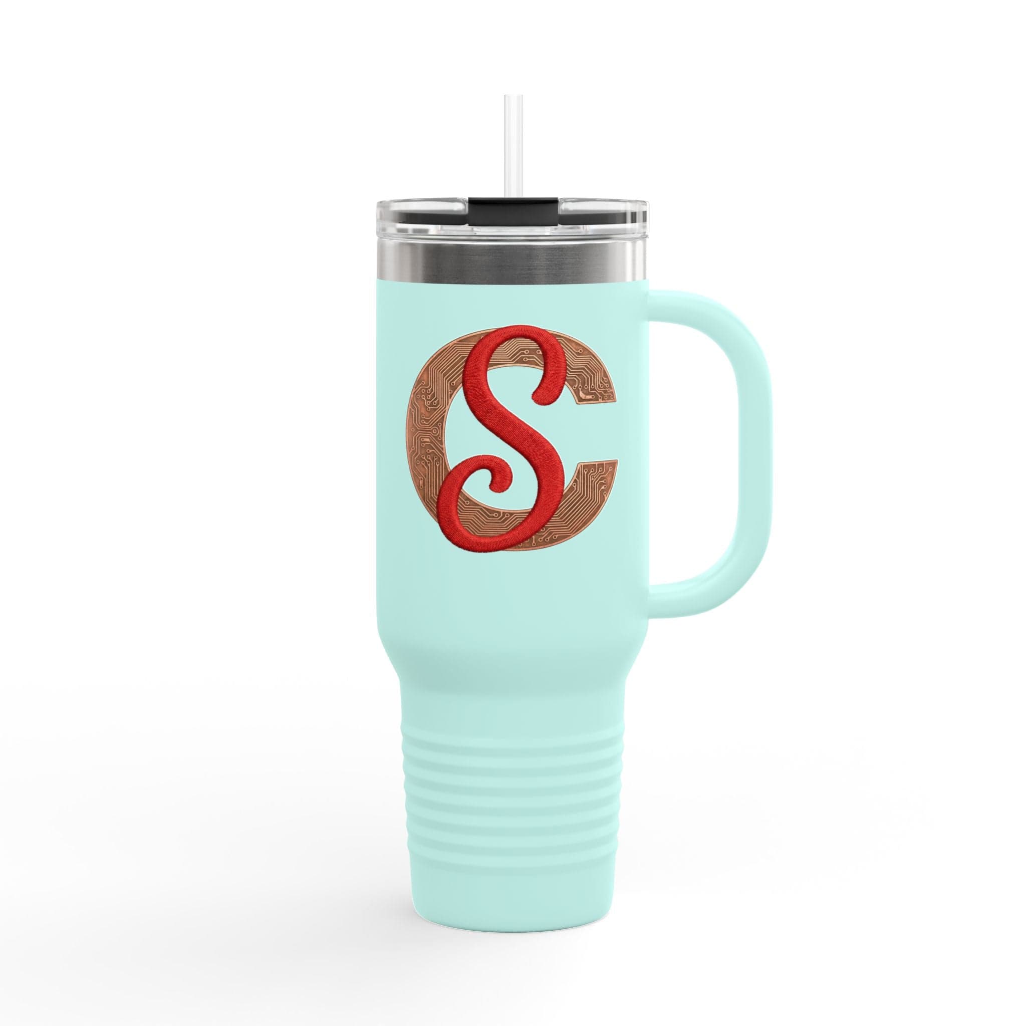 Circuit Swag Mug 40oz / Teal Circuit Swag 40oz Insulated Travel Mug — Bench-Ready, Long-Hours Hydration
