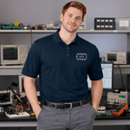 Circuit Swag T-Shirt 555 Timer Chip Retro-Tech Polo Shirt | Electronic Engineer Tribute