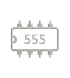 Circuit Swag T-Shirt 555 Timer Chip Retro-Tech Polo Shirt | Electronic Engineer Tribute