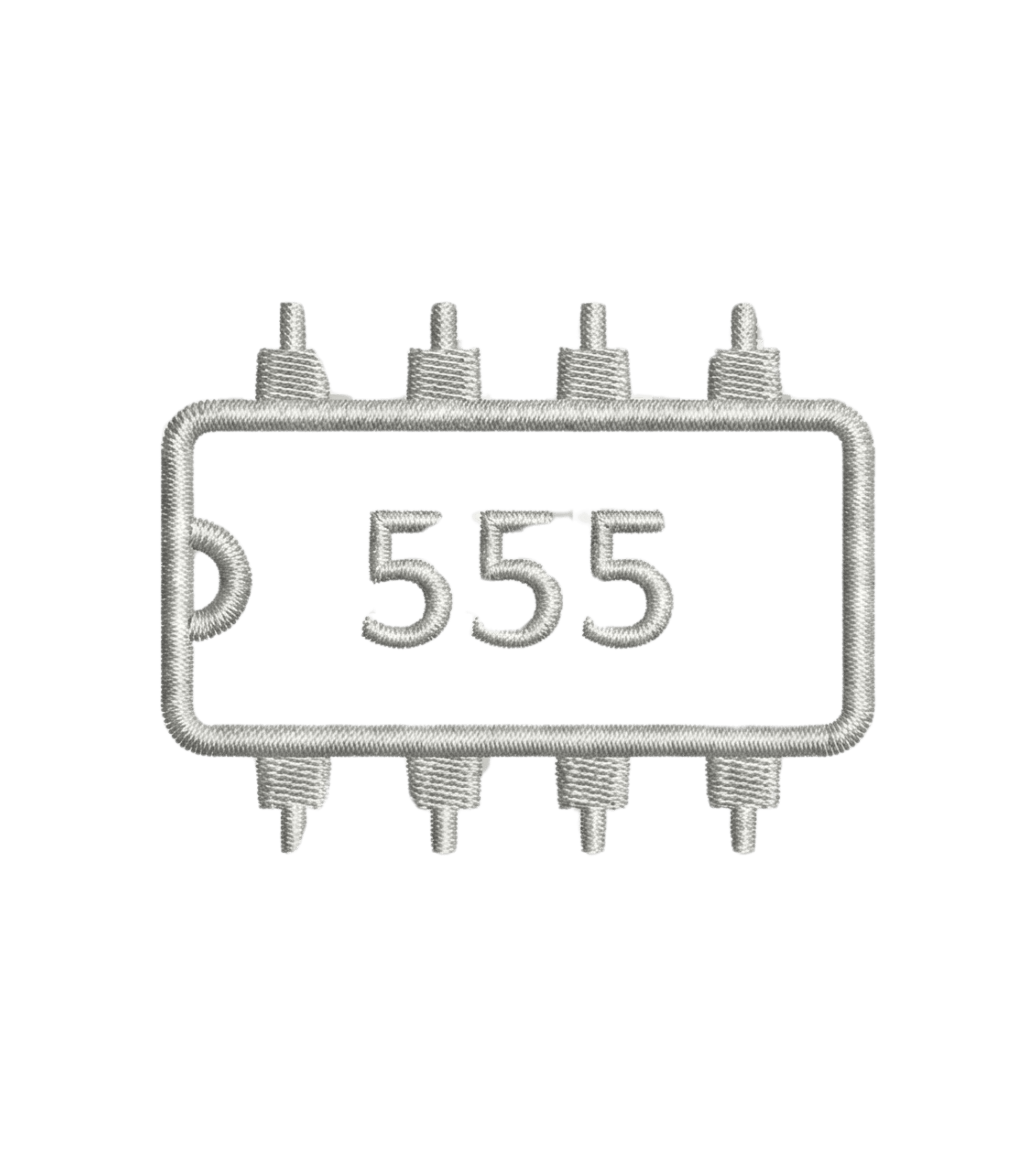 Circuit Swag T-Shirt 555 Timer Chip Retro-Tech Polo Shirt | Electronic Engineer Tribute