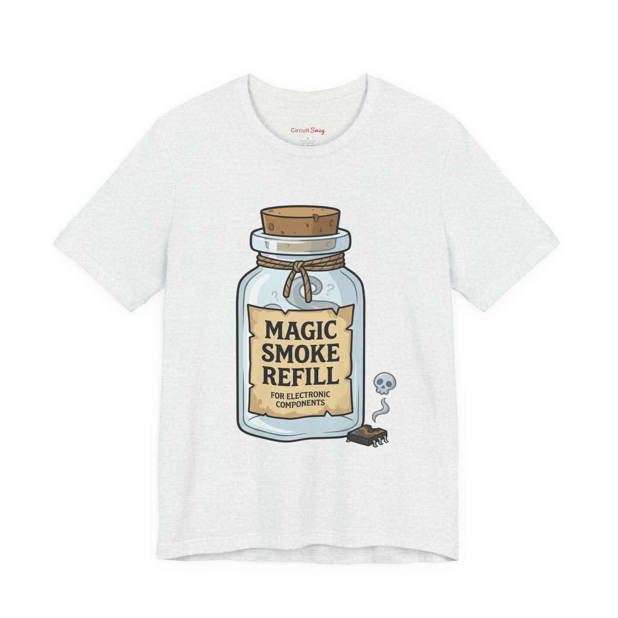 Circuit Swag T-Shirt Ash / S Magic Smoke Tee | Engineer Tech Joke T-Shirt
