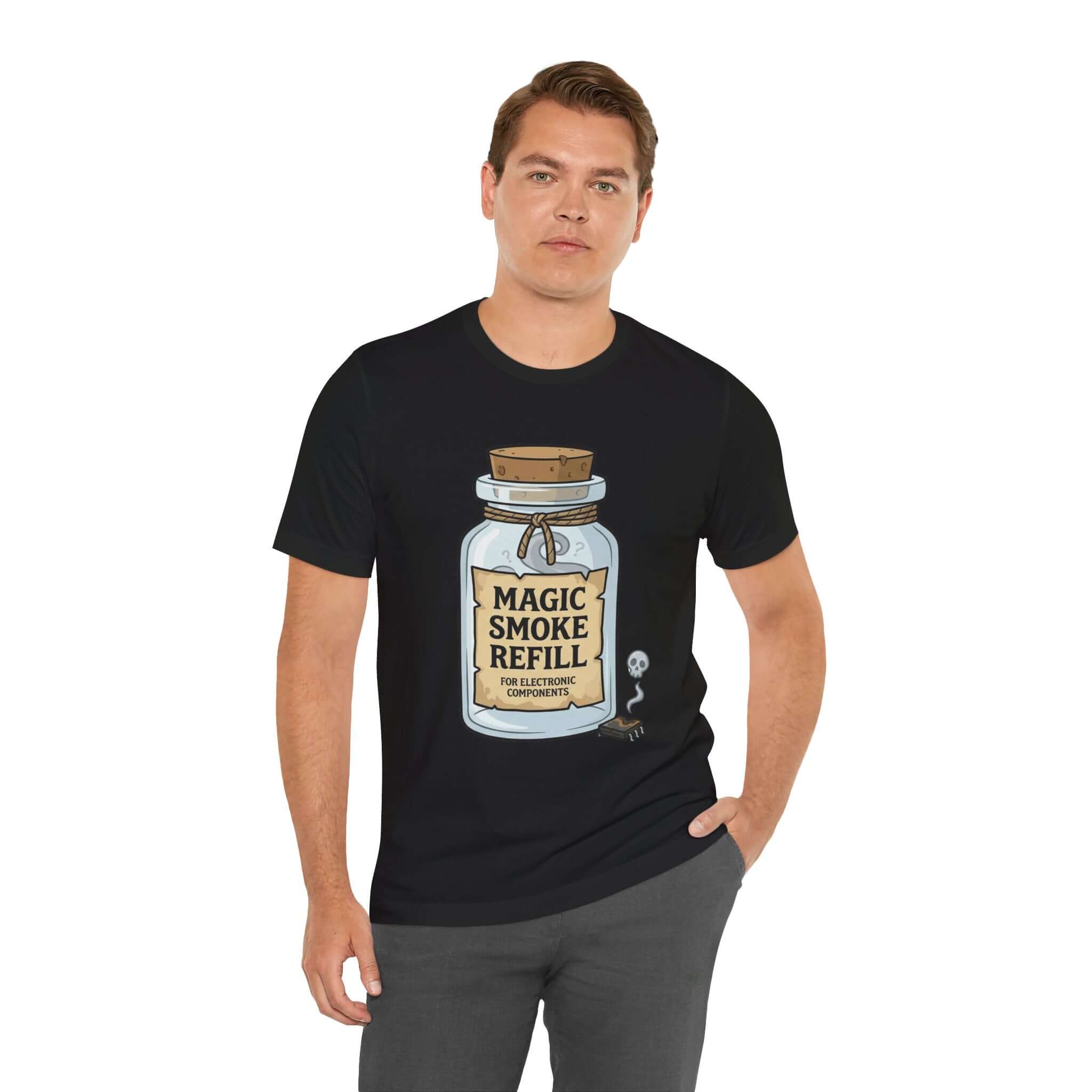 Circuit Swag T-Shirt Black / XS Magic Smoke Tee | Engineer Tech Joke T-Shirt