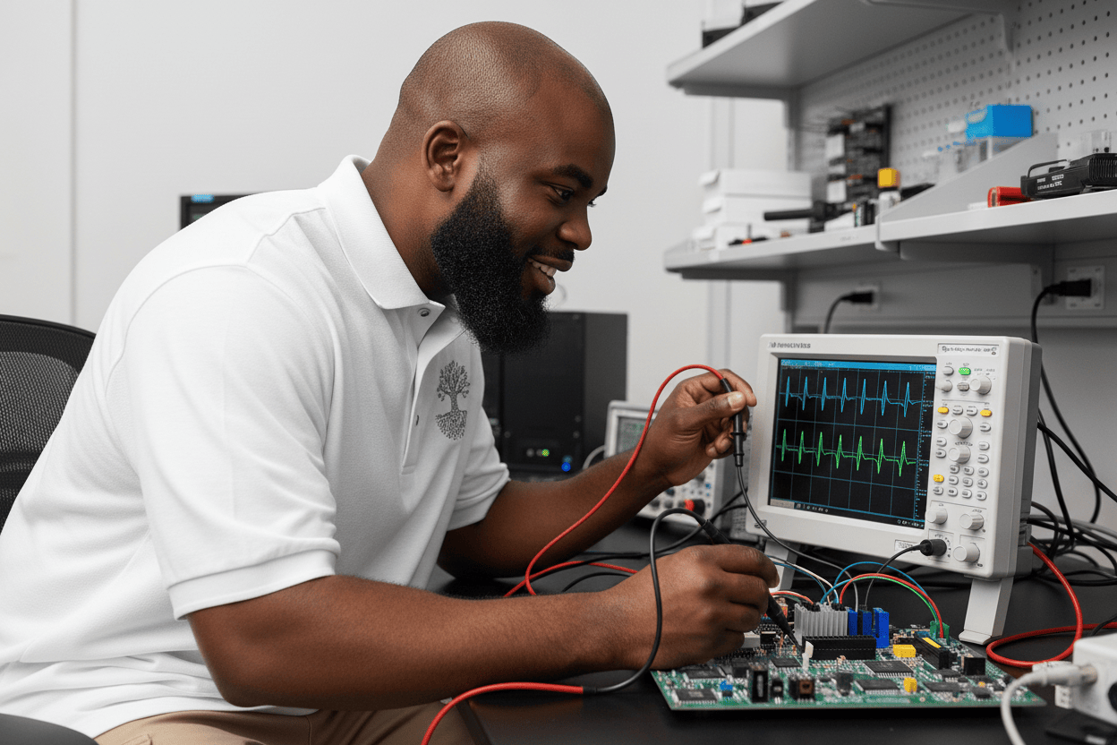 Circuit Swag T-Shirt Circuit Tree Embroidered Polo — Tech Engineer Polo Shirt Main image