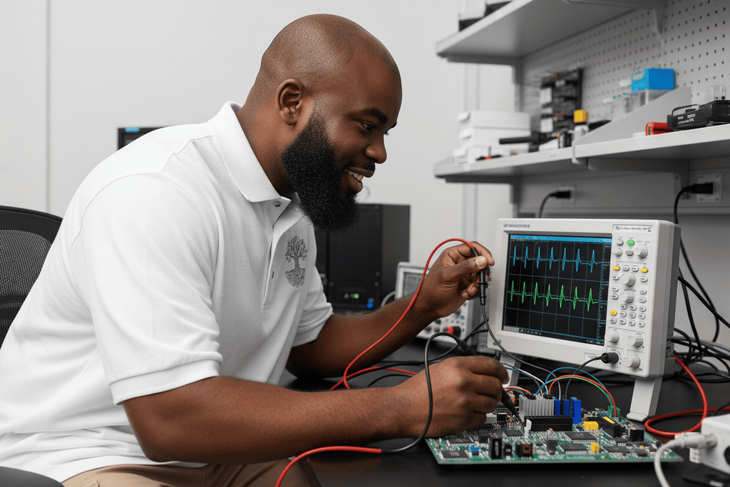 Circuit Swag T-Shirt Circuit Tree Embroidered Polo — Tech Engineer Polo Shirt