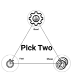 Circuit Swag T-Shirt 'Good, Fast, Cheap — Pick Two' Embroidered Polo Shirt