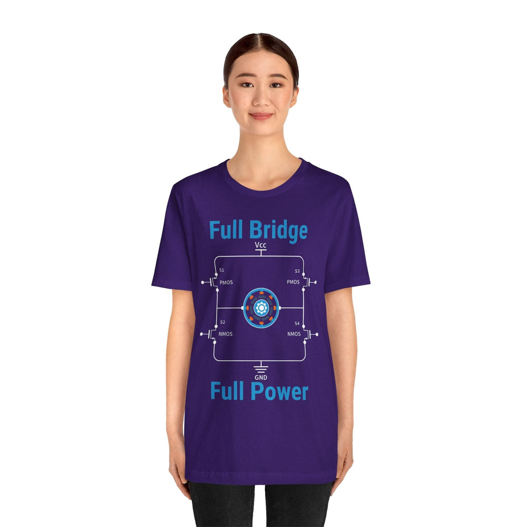 Circuit Swag T-Shirt H‑Bridge Motor Control Tee — "Full Bridge. Full Power"