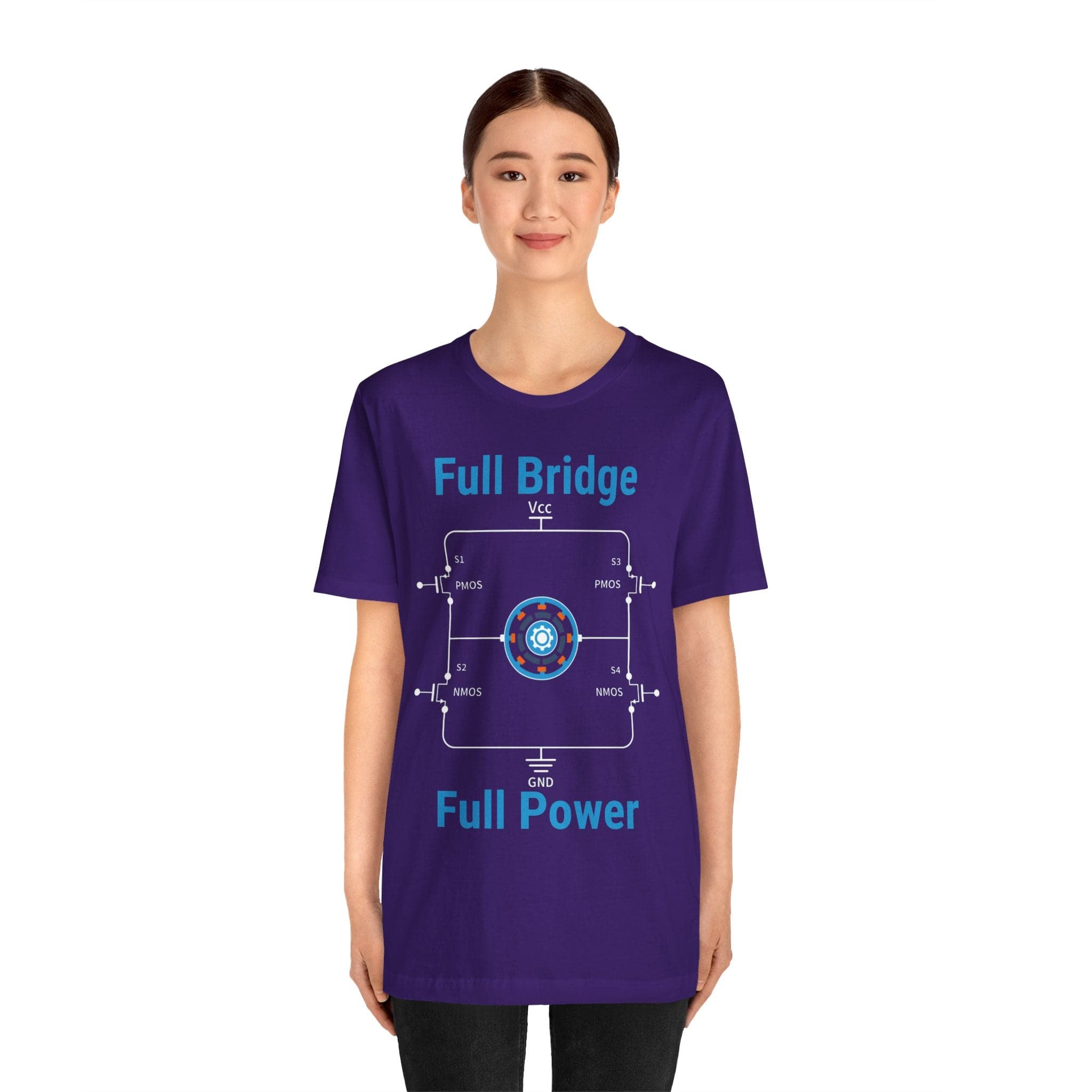 Circuit Swag T-Shirt H‑Bridge Motor Control Tee — "Full Bridge. Full Power"