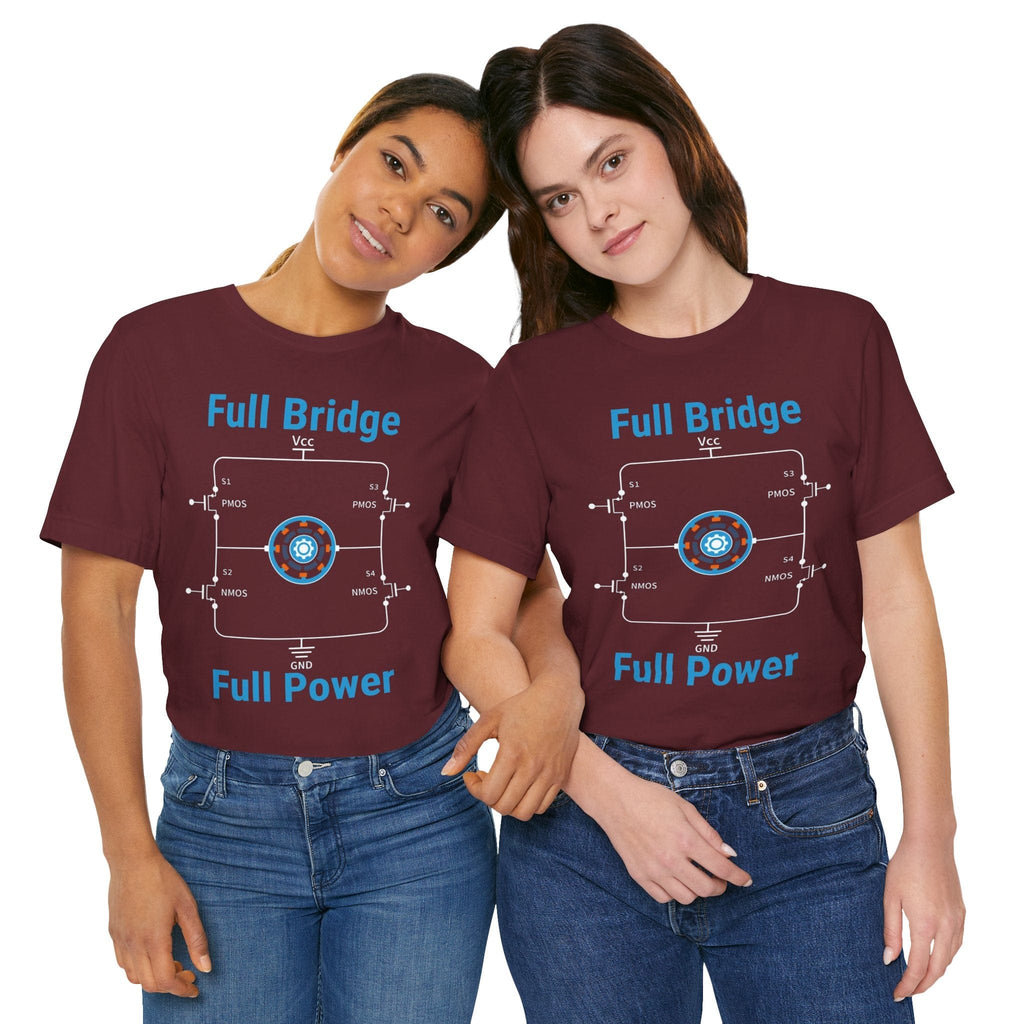 Circuit Swag T-Shirt H‑Bridge Motor Control Tee — "Full Bridge. Full Power"