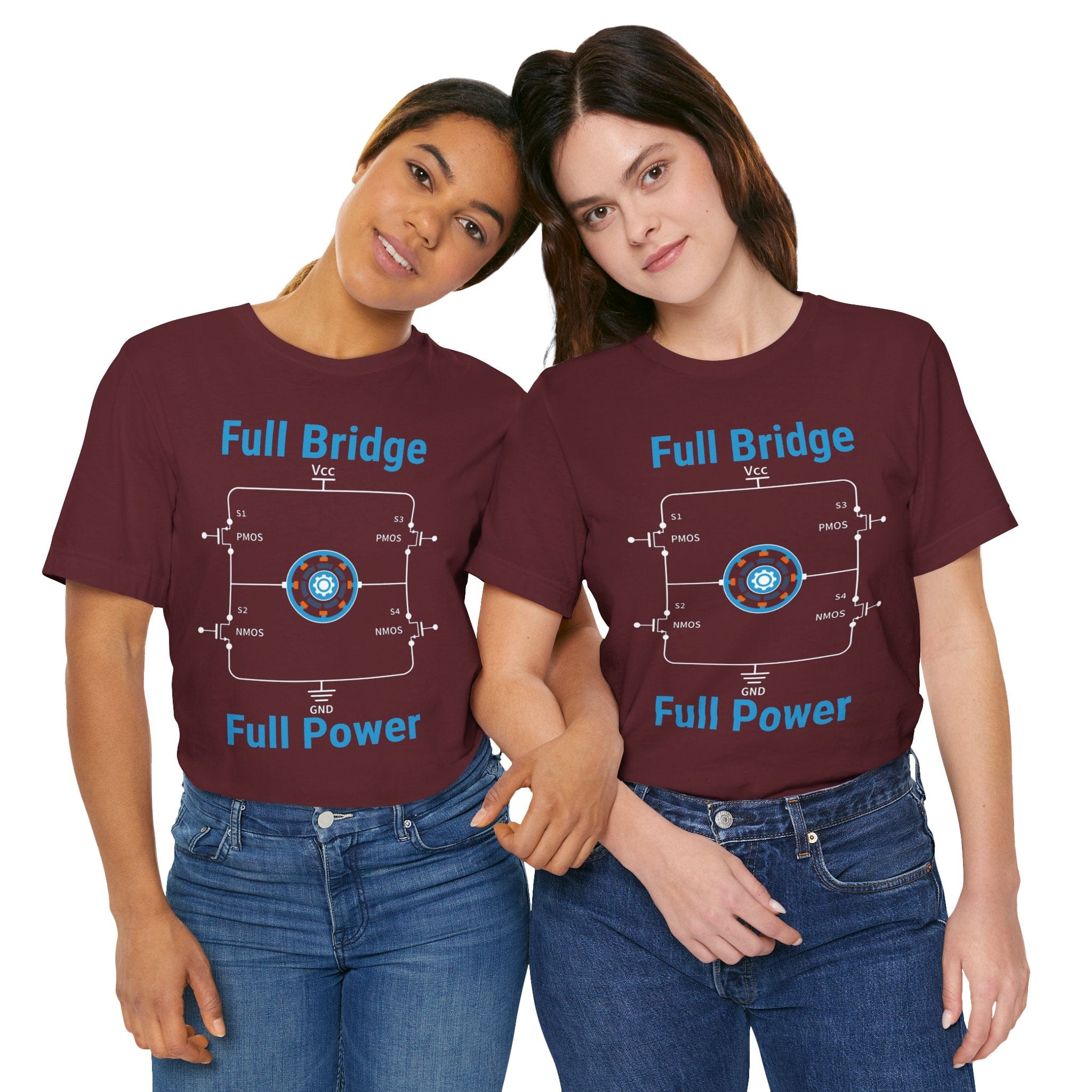 Circuit Swag T-Shirt H‑Bridge Motor Control Tee — "Full Bridge. Full Power"