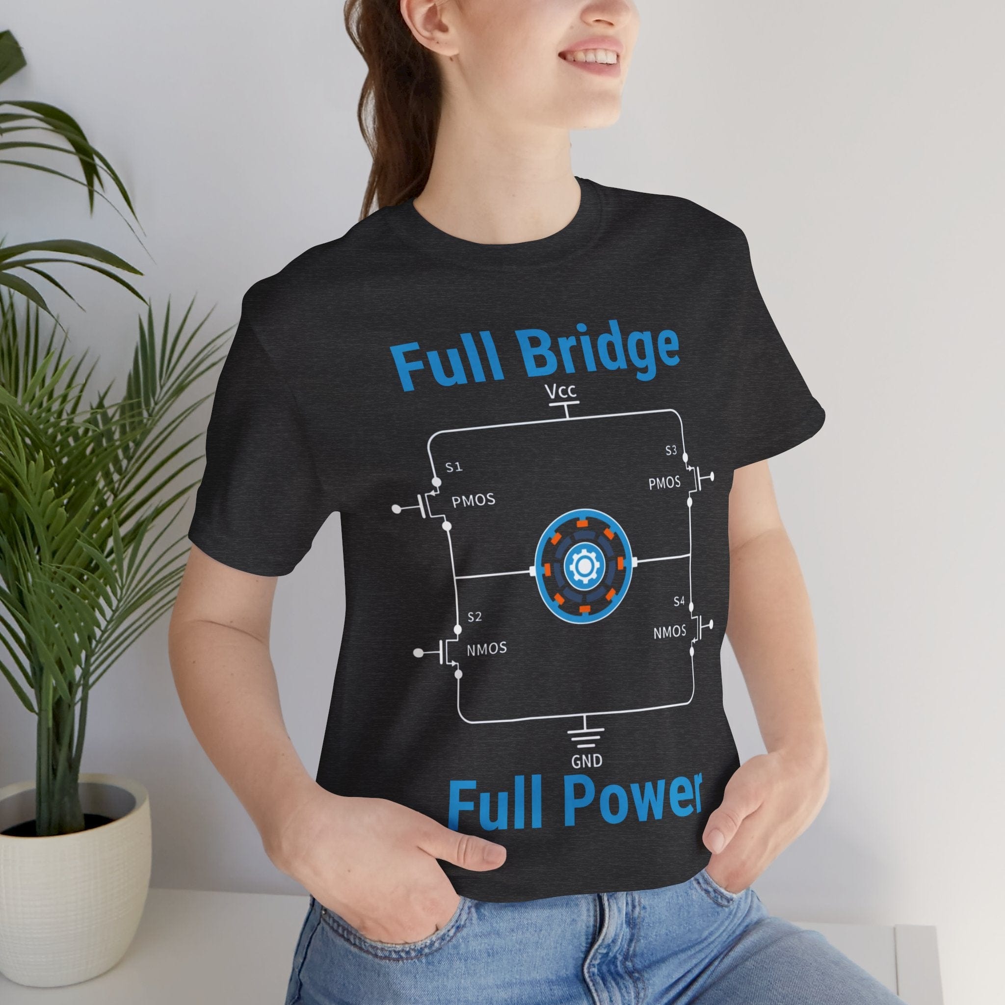 Circuit Swag T-Shirt H‑Bridge Motor Control Tee — "Full Bridge. Full Power"