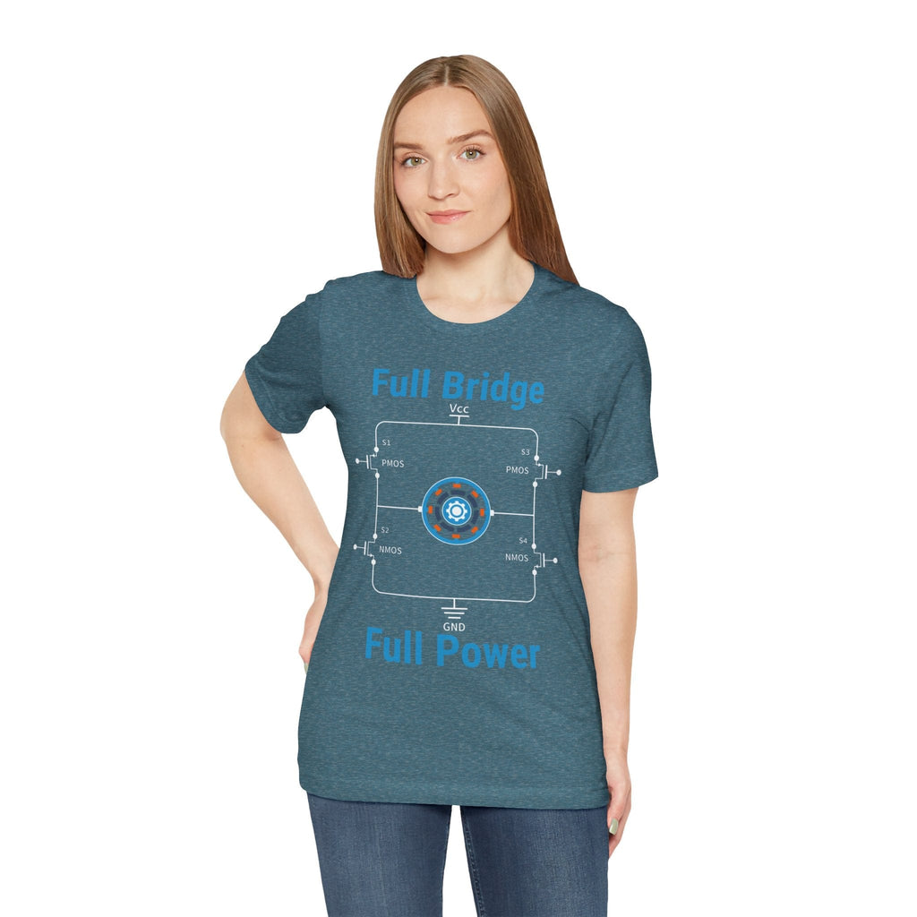 Circuit Swag T-Shirt H‑Bridge Motor Control Tee — "Full Bridge. Full Power"