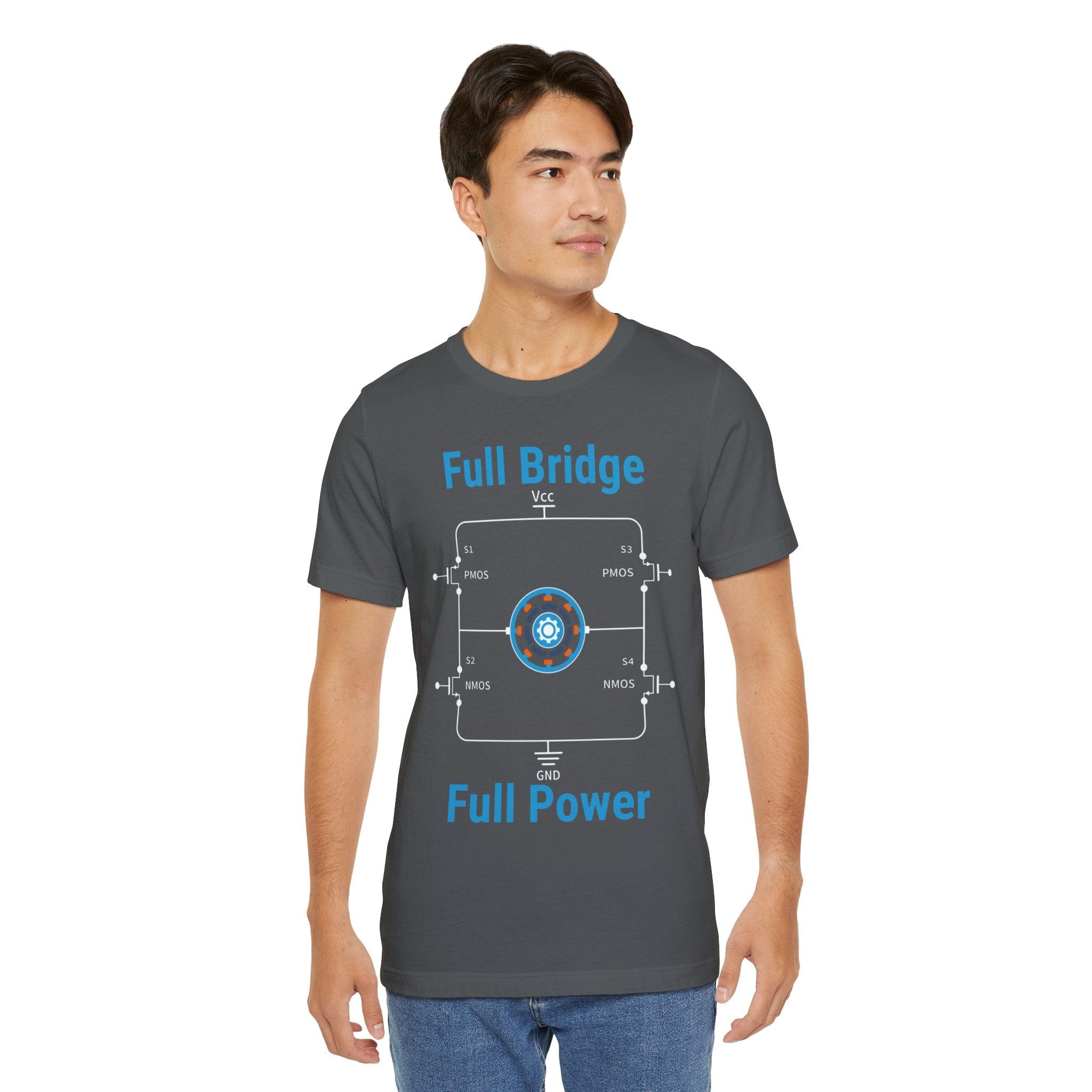 Circuit Swag T-Shirt H‑Bridge Motor Control Tee — "Full Bridge. Full Power"