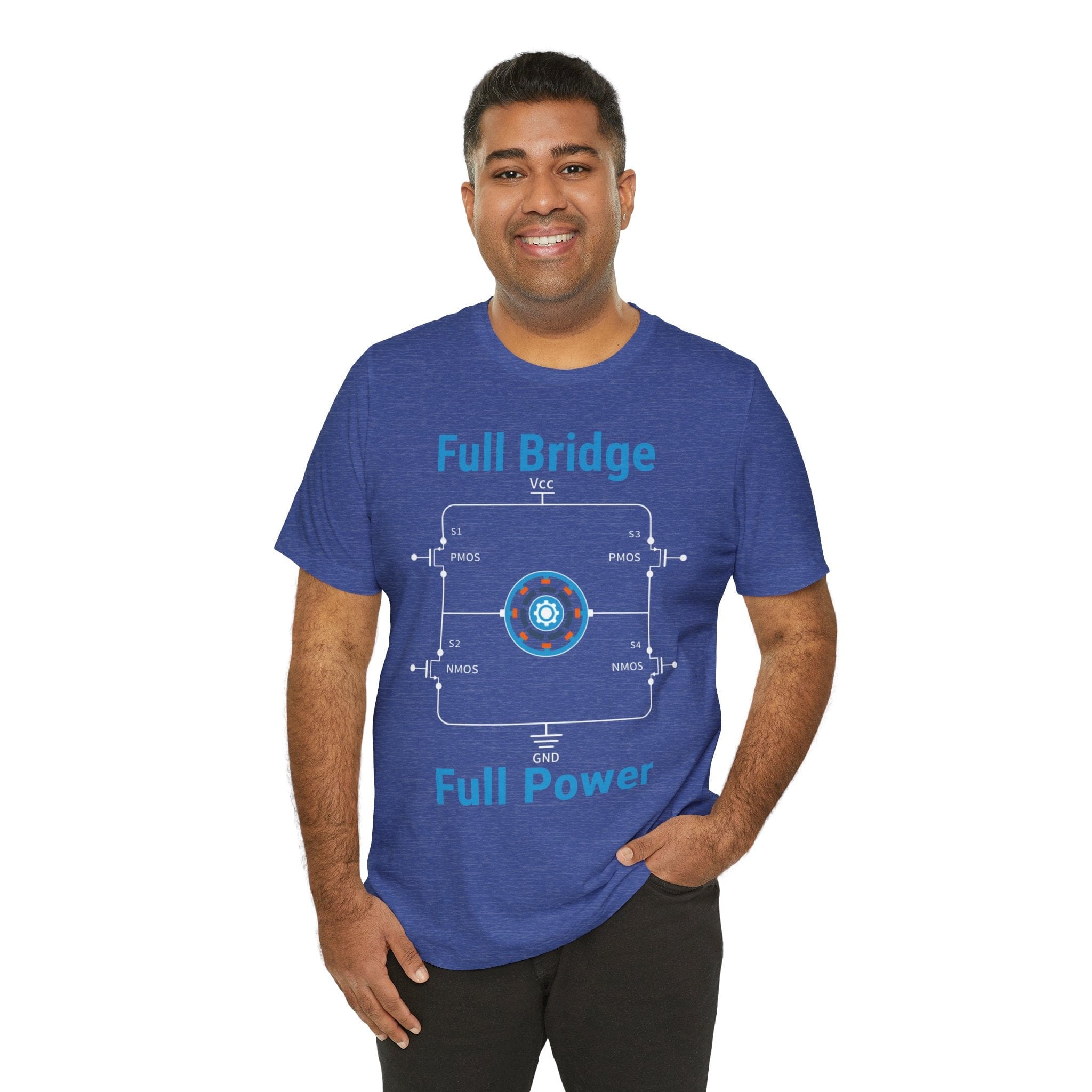 Circuit Swag T-Shirt H‑Bridge Motor Control Tee — "Full Bridge. Full Power"